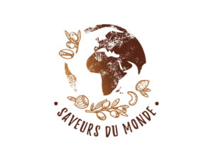 Création logo épicerie saveurs du monde - fond blanc